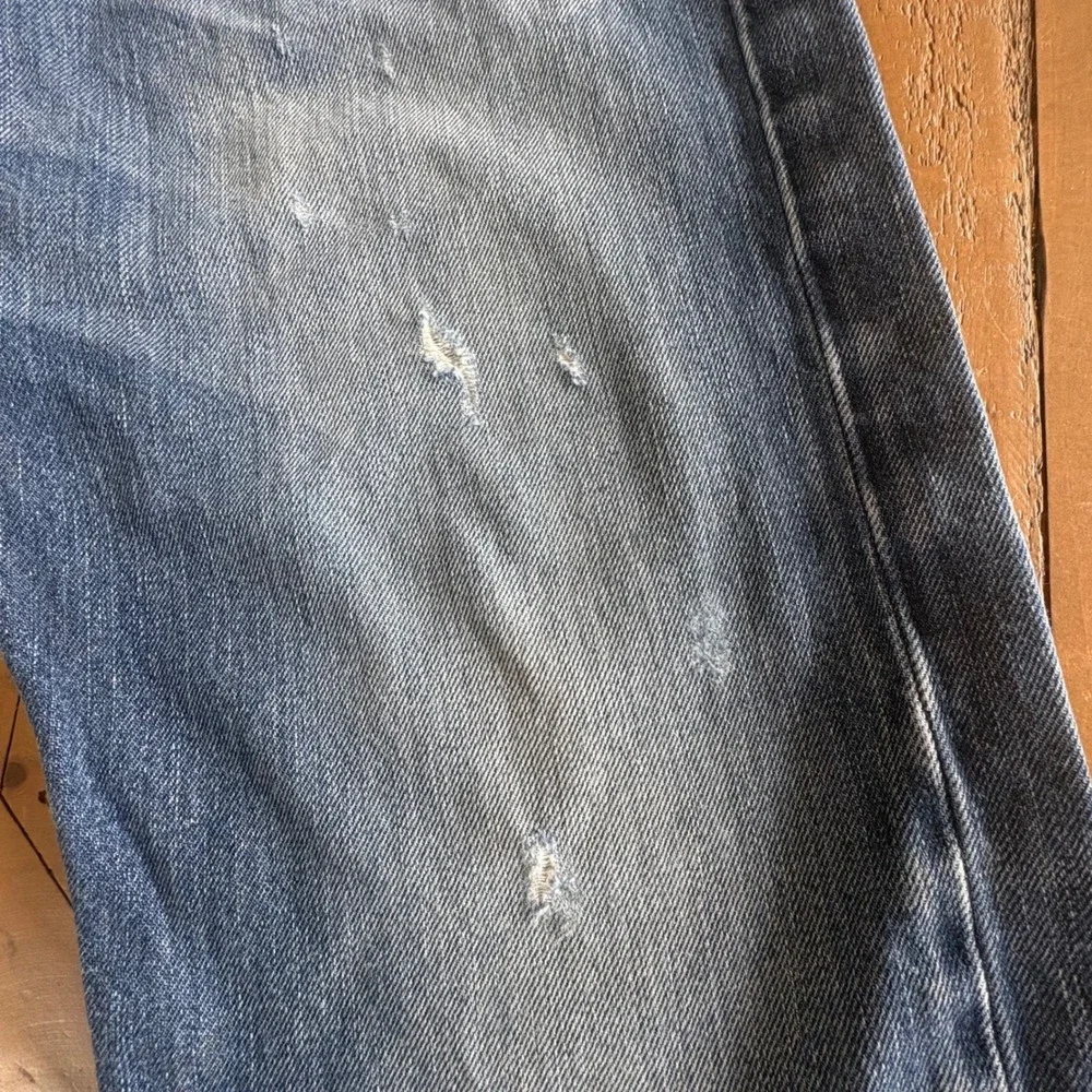 Vtg POLO Ralph Lauren Mens 36x32 Distressed Straight Leg Jeans Button Fly Grunge